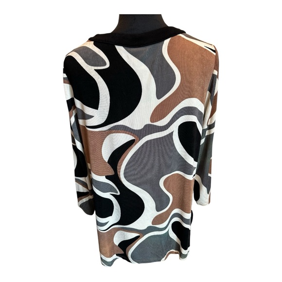 Chico’s Abstract Patterned Tunic Top Size 2/ Large - Picture 3 of 7